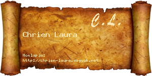 Chrien Laura névjegykártya